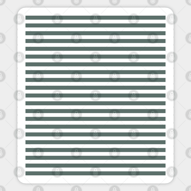 Sage Green Stripes pattern Sticker by craftydesigns